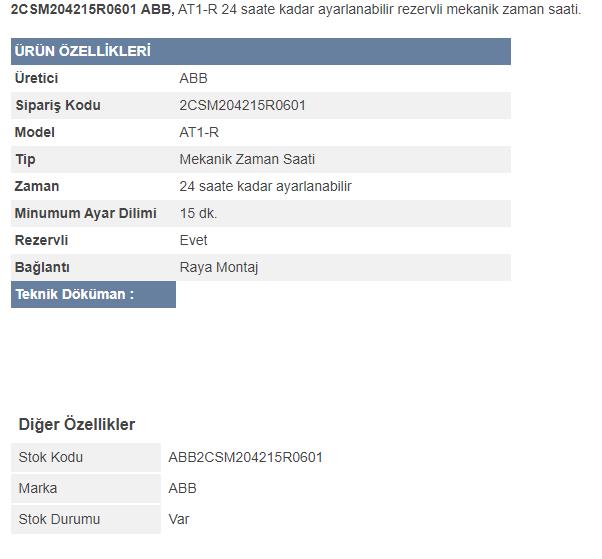 ZAMAN SAATİ 100S REZ.16A AT1E-R 24S