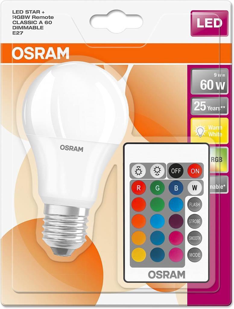 Osram 9 w Kumandalı Rgb Led Ampül E-27 Duy Dim Edilebilir