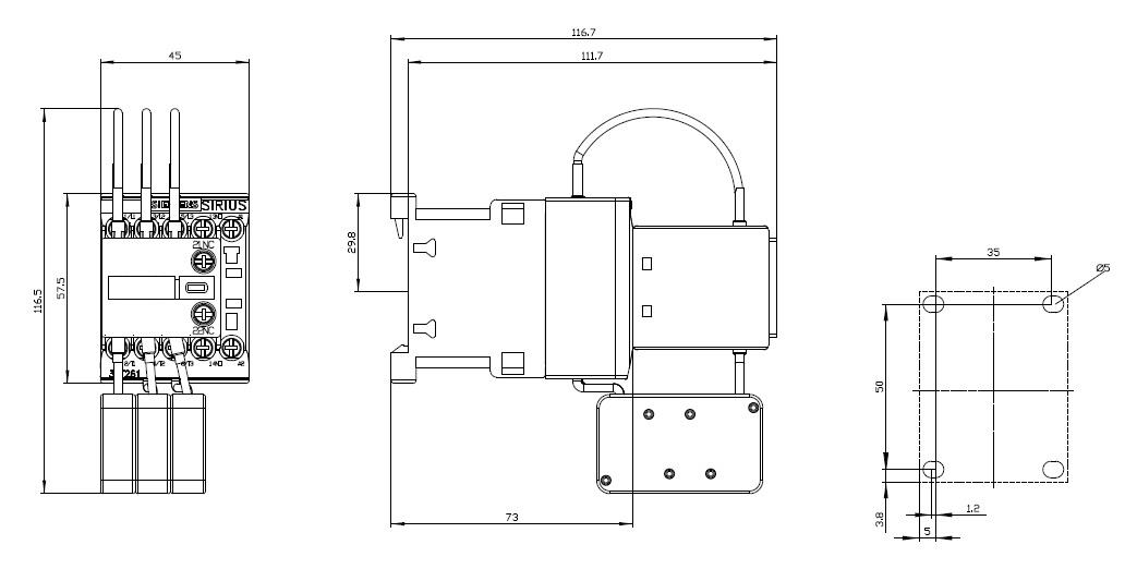 Siemens 3RT2617-1AP03 12,5 Kvar Kompanzasyon Kontaktörü