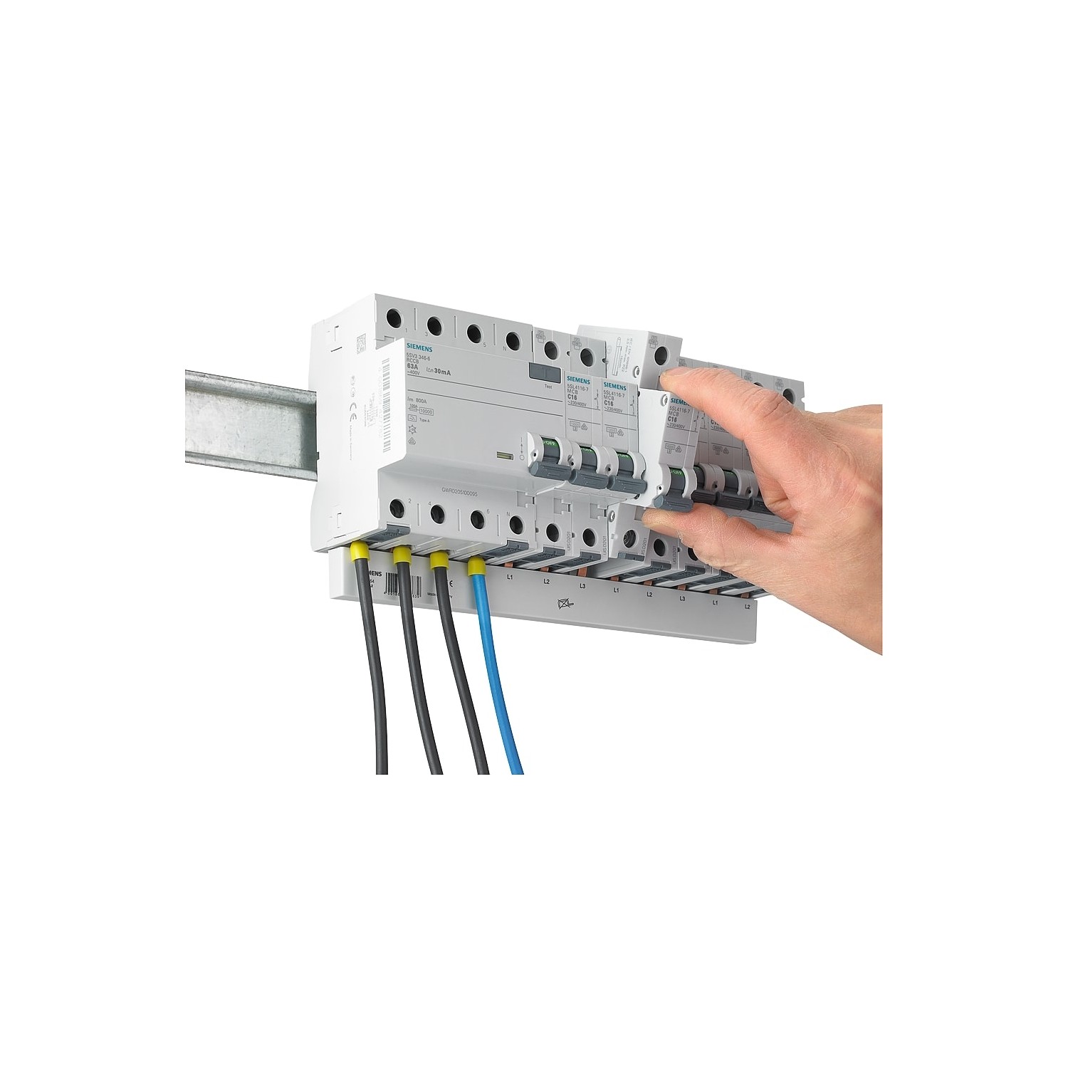 Siemens 5Sv4314-0 40A 30Ma 230V (Faz+Nötr) Kaçak Akım Koruma Rölesi