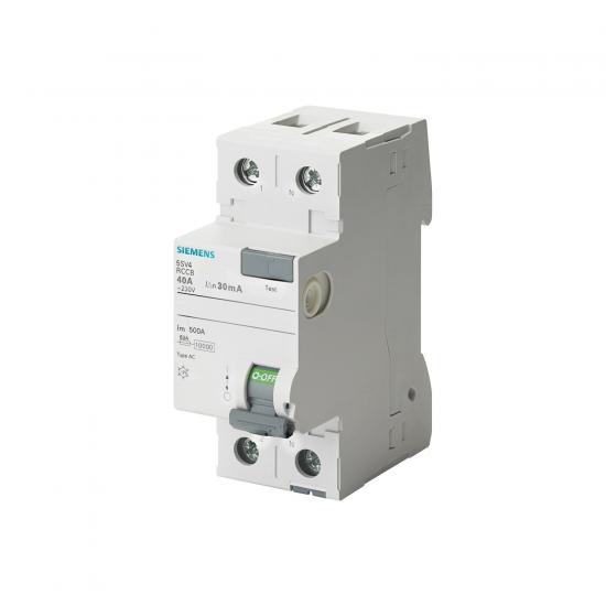 Siemens 5Sv4314-0 40A 30Ma 230V (Faz+Nötr) Kaçak Akım Koruma Rölesi