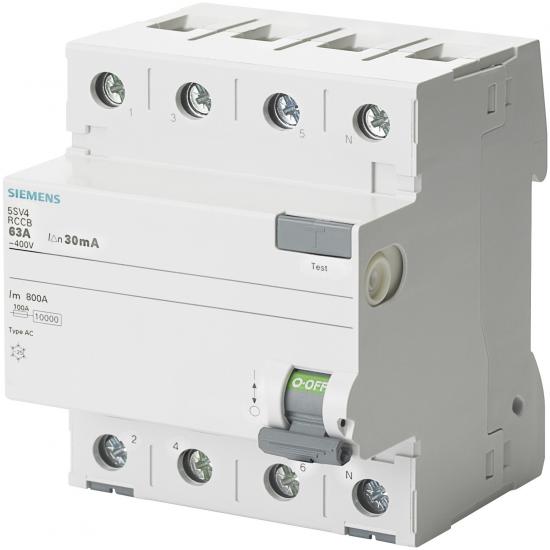 Siemens 5Sv4342-0 - 3X25A 30Ma Kaçak Akım Rölesi - 70Mm