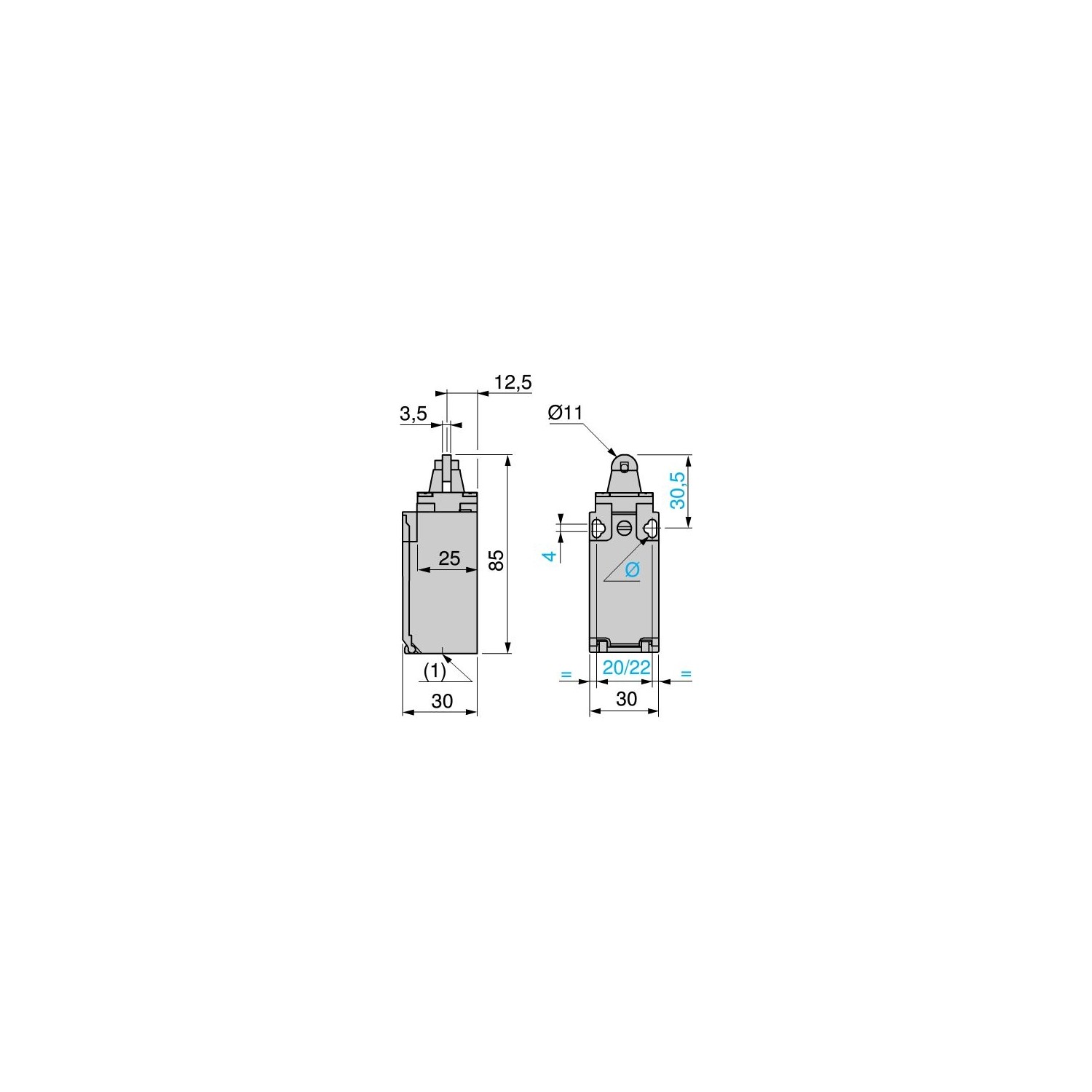 Telemechanique Telemecanique XCKD2102P16 Çelik Makararıpimli Siviç Şalter